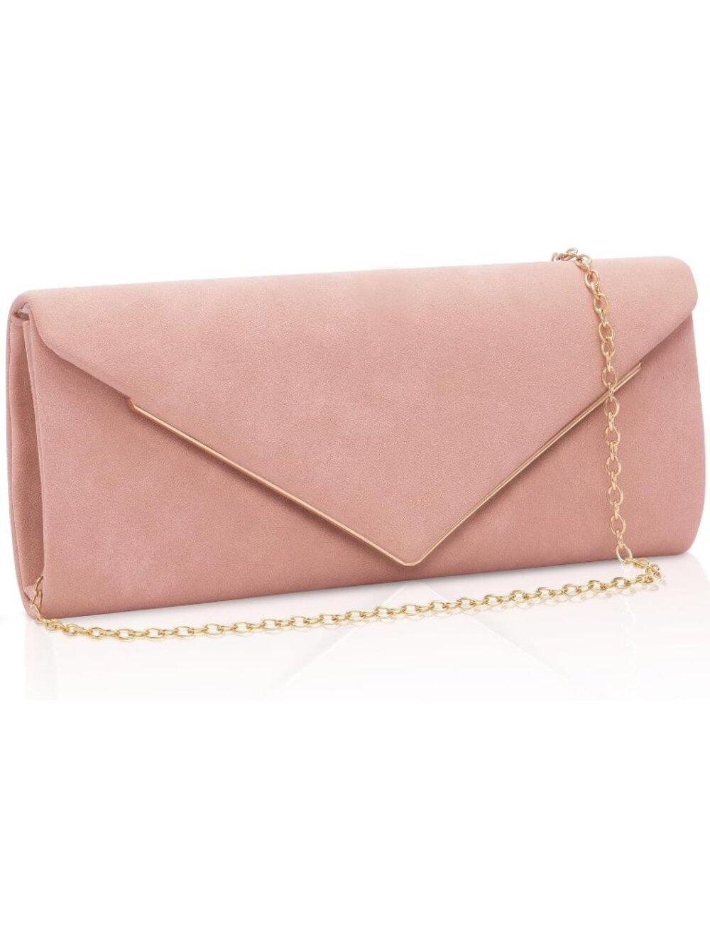 Women's Black Evening Clutch Elegant Ruched Formal Wedding Party Handbag